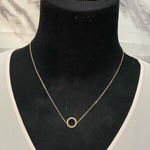 Plunder Gold Circle Pendant Necklace